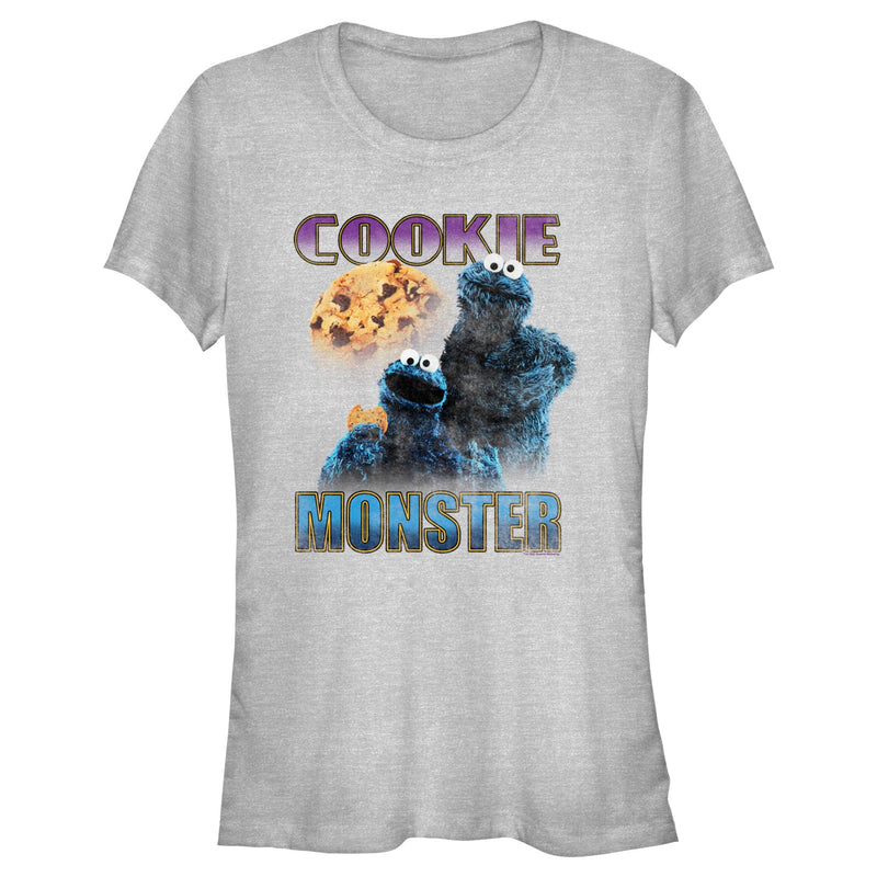 Junior's Sesame Street Cookie Monster Retro Portrait T-Shirt