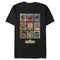 Men's Sesame Street 9 Panel Puppet Grid T-Shirt