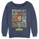 Junior's Sesame Street 9 Panel Puppet Grid Sweatshirt