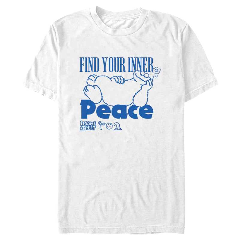 Men's Sesame Street Cookie Monster Find Your Inner Peace T-Shirt