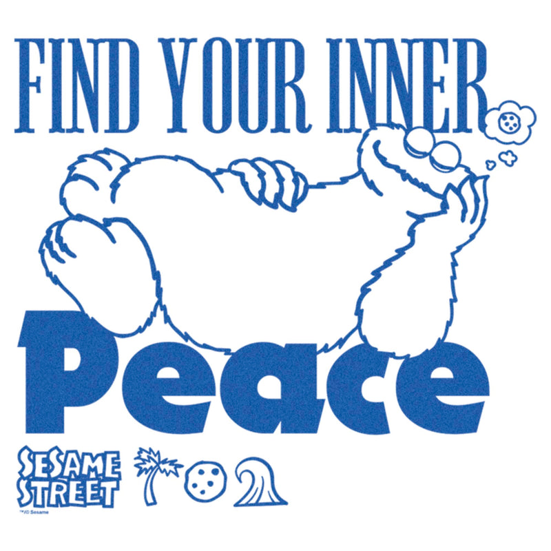 Men's Sesame Street Cookie Monster Find Your Inner Peace T-Shirt