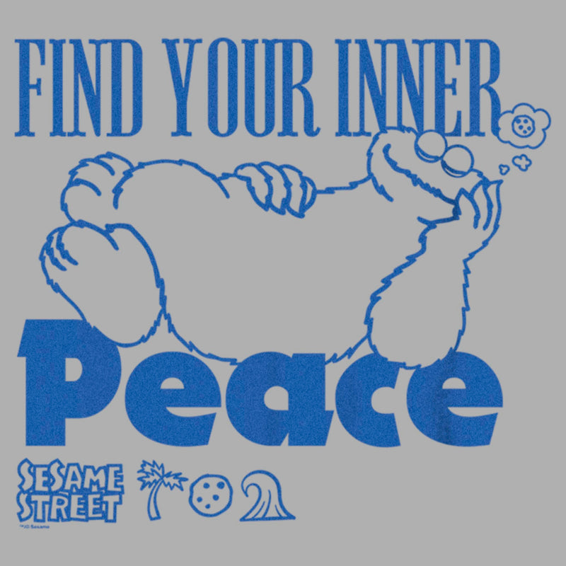 Boy's Sesame Street Cookie Monster Find Your Inner Peace T-Shirt