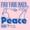 Junior's Sesame Street Cookie Monster Find Your Inner Peace T-Shirt