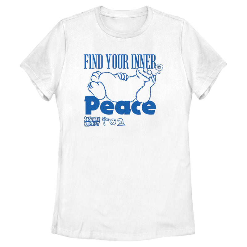 Women's Sesame Street Cookie Monster Find Your Inner Peace T-Shirt