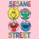 Girl's Sesame Street Four Circle Grid T-Shirt