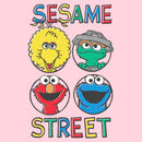 Junior's Sesame Street Four Circle Grid T-Shirt