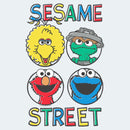 Junior's Sesame Street Four Circle Grid T-Shirt