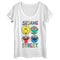 Women's Sesame Street Four Circle Grid T-Shirt