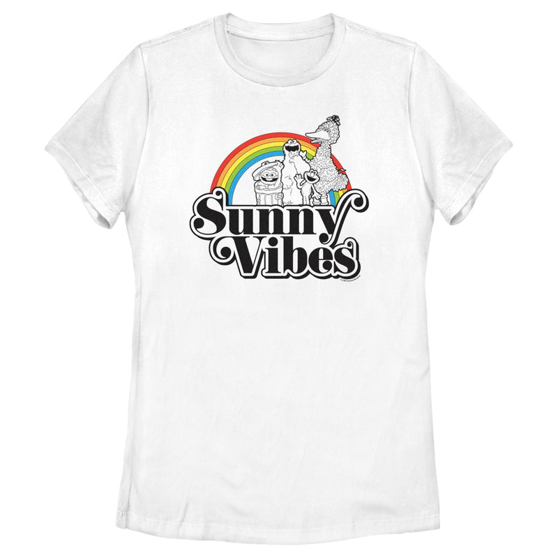 Women's Sesame Street Sunny Vibes Rainbow T-Shirt