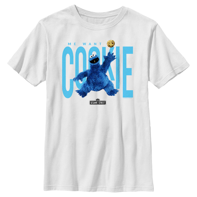 Boy's Sesame Street Me Want Cookie T-Shirt