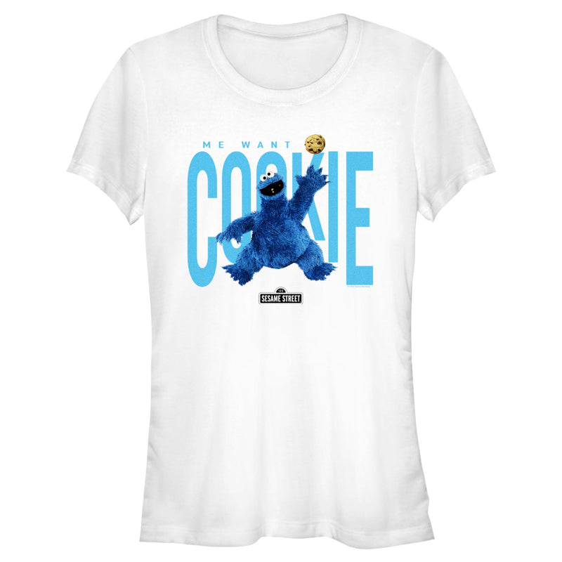 Junior's Sesame Street Me Want Cookie T-Shirt