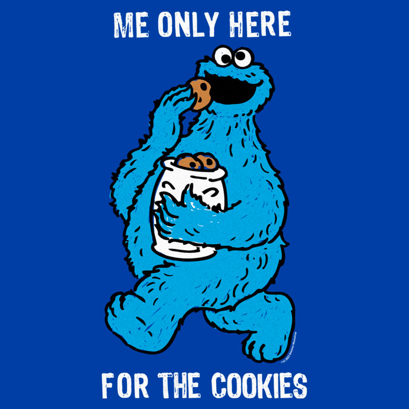 Men's Sesame Street Me Only Here for the Cookies T-Shirt