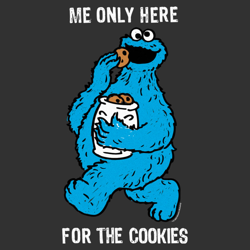 Men's Sesame Street Me Only Here for the Cookies T-Shirt