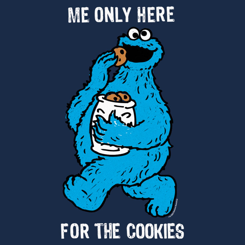 Men's Sesame Street Me Only Here for the Cookies T-Shirt