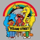 Boy's Sesame Street Crew Rainbow Banner Portrait T-Shirt