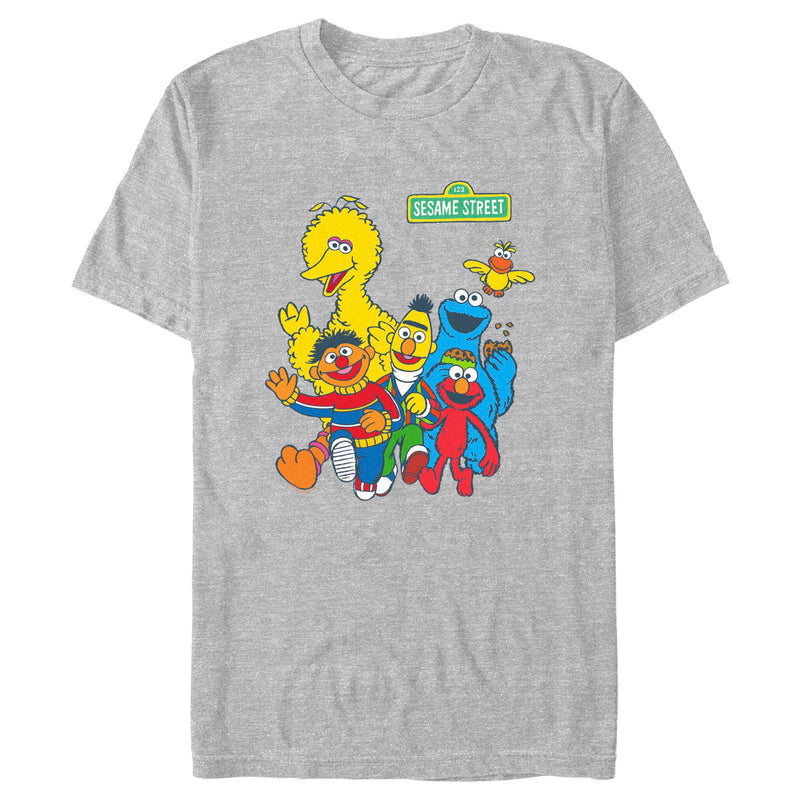 Men's Sesame Street Main Group Shot T-Shirt