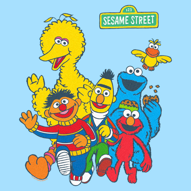 Men's Sesame Street Main Group Shot T-Shirt