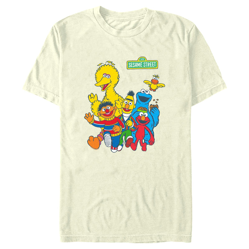 Men's Sesame Street Main Group Shot T-Shirt