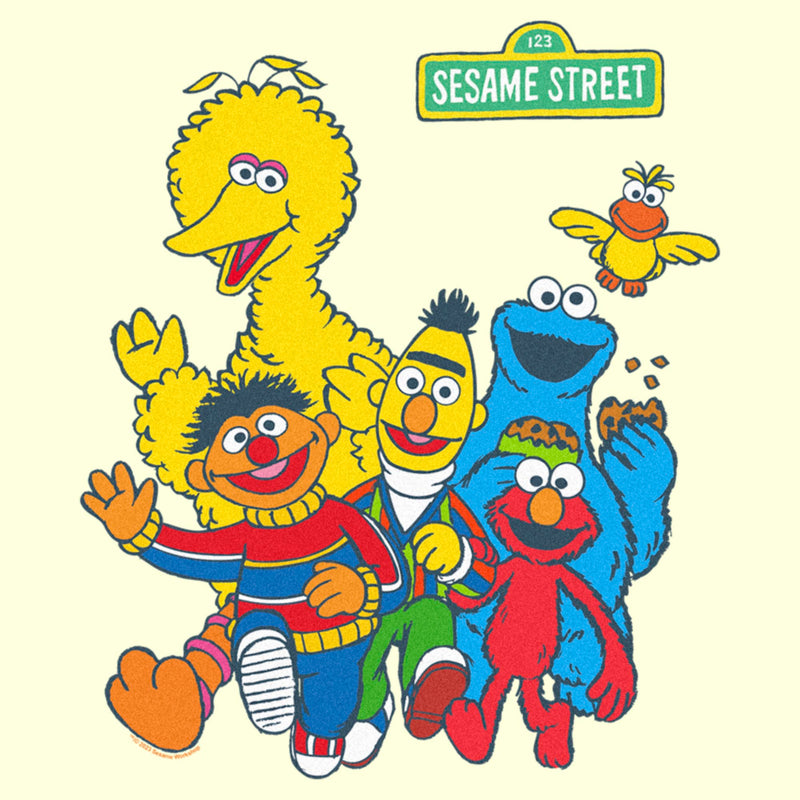 Men's Sesame Street Main Group Shot T-Shirt