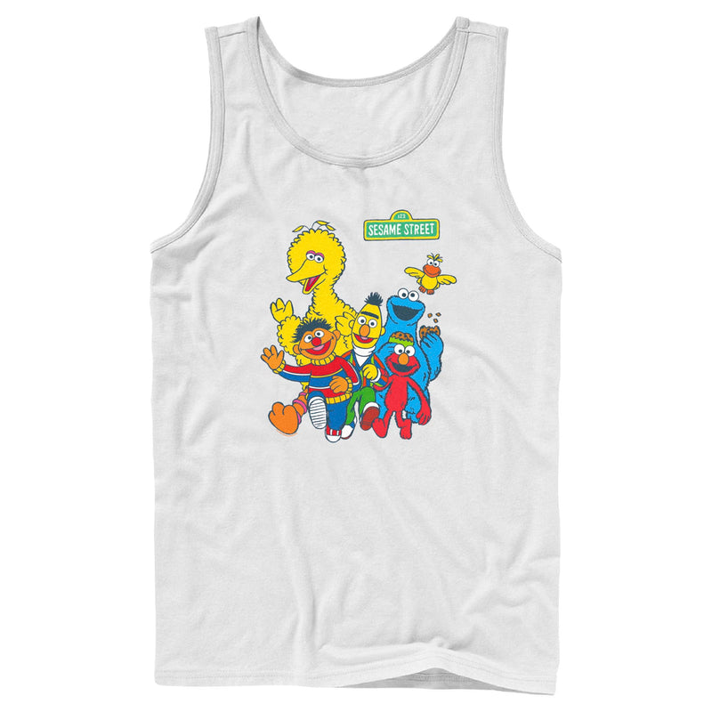 Men's Sesame Street Main Group Shot Tank Top