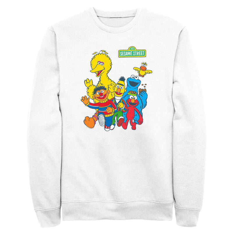 Men's Sesame Street Main Group Shot Sweatshirt
