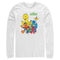 Men's Sesame Street Main Group Shot Long Sleeve Shirt