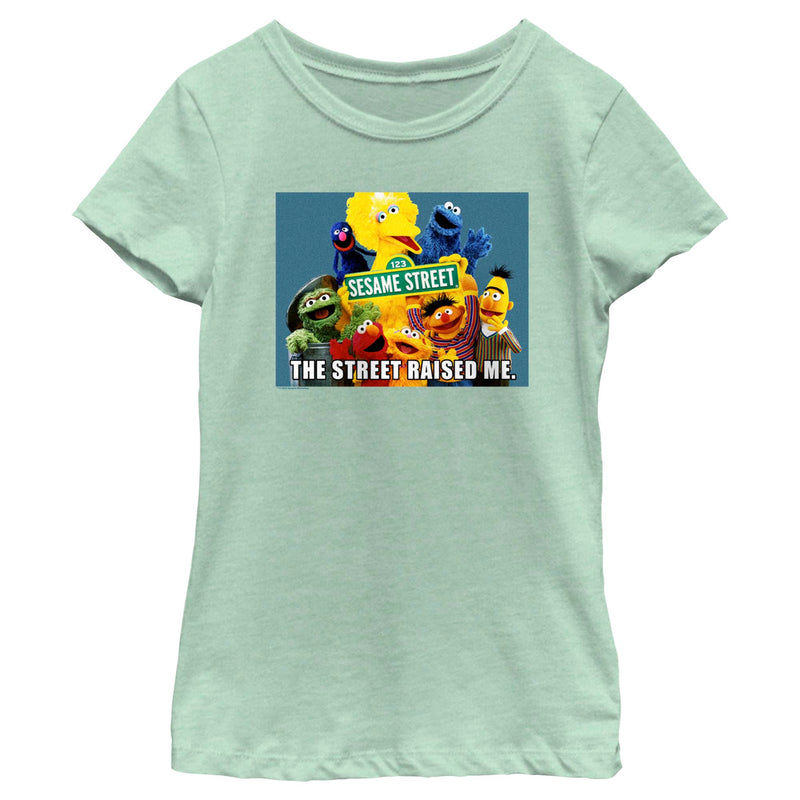 Girl's Sesame Street The Street Raised Me T-Shirt