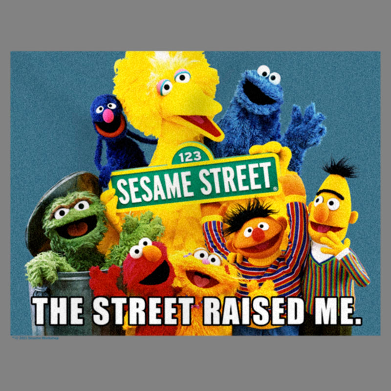 Junior's Sesame Street The Street Raised Me Cowl Neck Sweatshirt