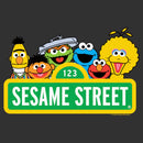 Men's Sesame Street Sign Classic Group Portrait T-Shirt