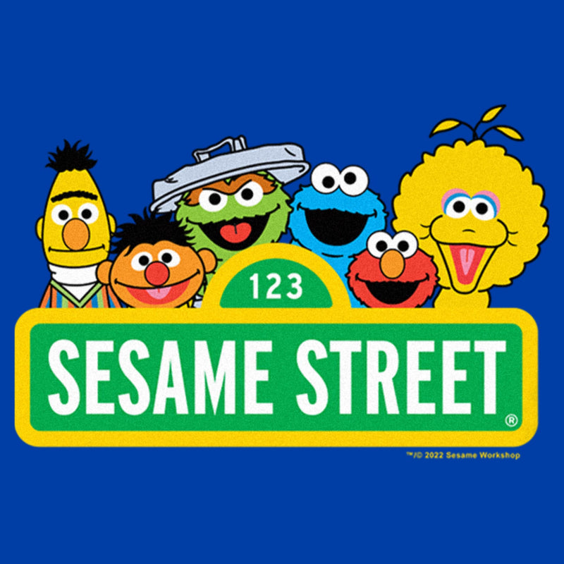 Toddler's Sesame Street Sign Classic Group Shot T-Shirt