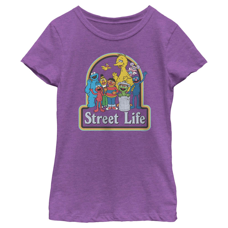 Girl's Sesame Street Friends for Life Group T-Shirt