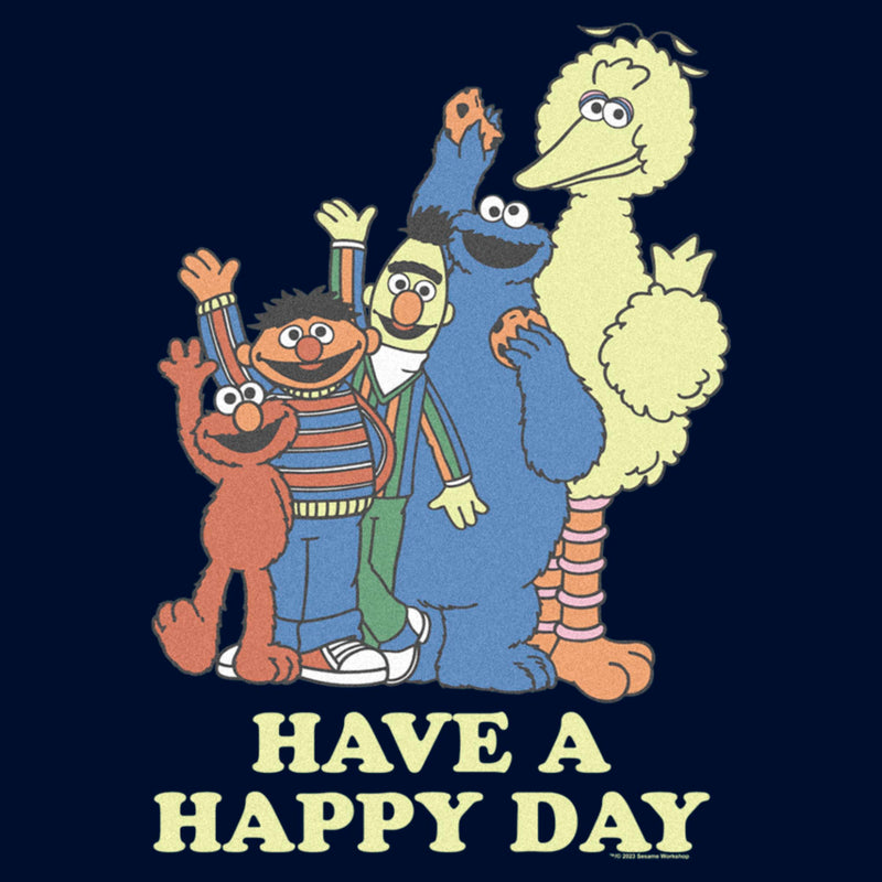 Men's Sesame Street Have a Happy Day Long Sleeve Shirt