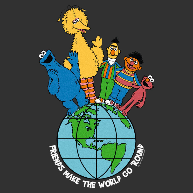 Men's Sesame Street Friends Make the World Go Round T-Shirt