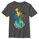 Boy's Sesame Street Friends Make the World Go Round T-Shirt