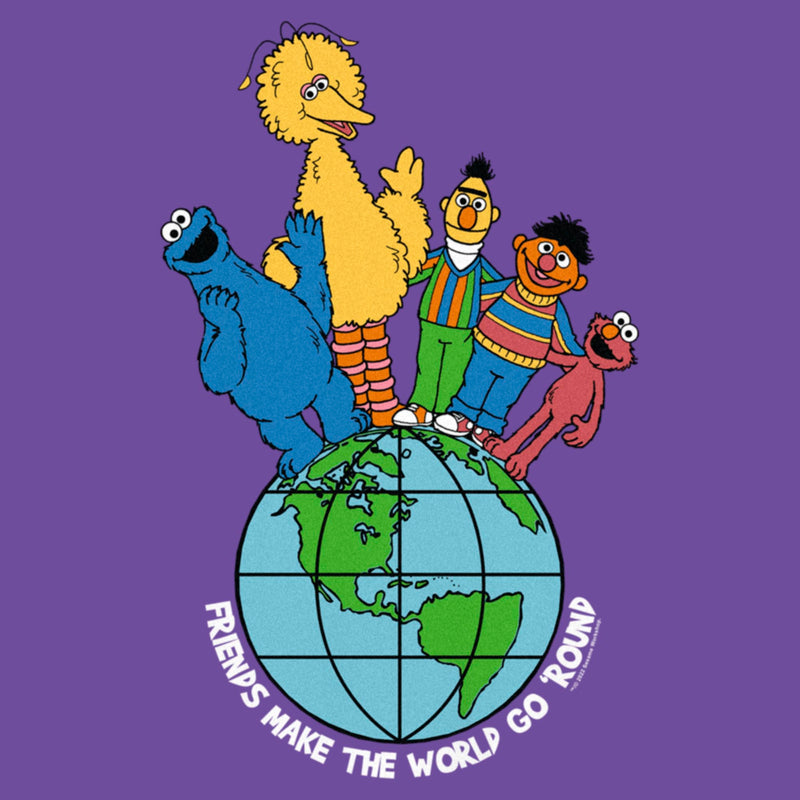 Junior's Sesame Street Friends Make the World Go Round T-Shirt