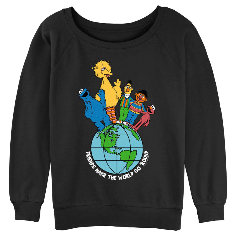 Junior's Sesame Street Friends Make the World Go Round Sweatshirt