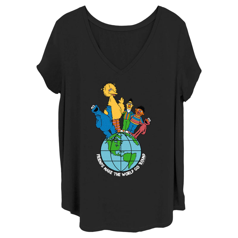 Women's Sesame Street Friends Make the World Go Round T-Shirt