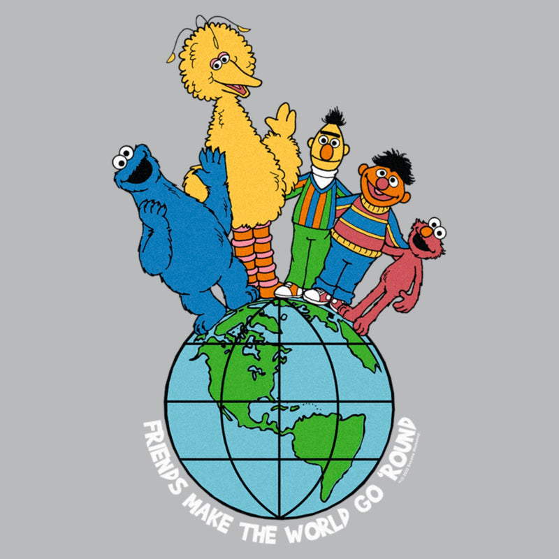 Junior's Sesame Street Friends Make the World Go Round T-Shirt