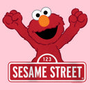 Girl's Sesame Street Elmo Red Logo Sign T-Shirt