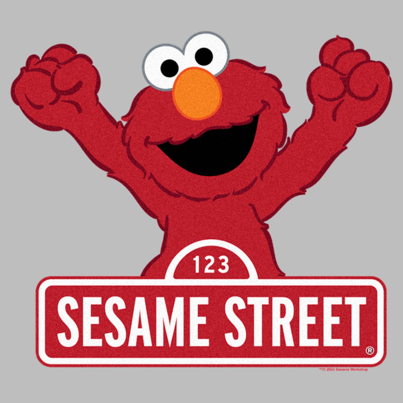 Men's Sesame Street Elmo Red Logo Sign T-Shirt