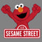 Junior's Sesame Street Elmo Red Logo Sign Cowl Neck Sweatshirt