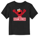 Toddler's Sesame Street Red Logo Sign Elmo T-Shirt