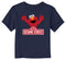 Toddler's Sesame Street Red Logo Sign Elmo T-Shirt