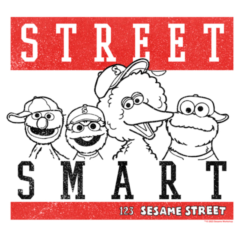 Junior's Sesame Street Hood Smart Group T-Shirt