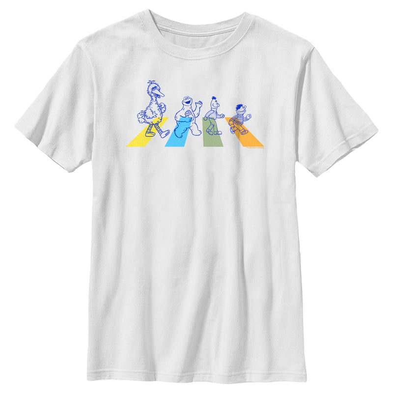 Boy's Sesame Street Crossing Abbey Street T-Shirt