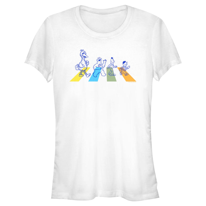 Junior's Sesame Street Crossing Abbey Street T-Shirt