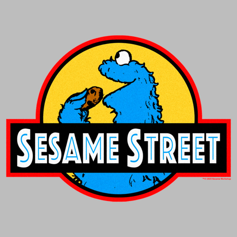 Men's Sesame Street Cookie Jurassic Park T-Shirt