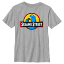 Boy's Sesame Street Cookie Jurassic Park T-Shirt