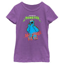 Girl's Sesame Street And Cookies for All Monster T-Shirt