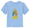 Toddler's Sesame Street Graffiti Logo Group Portrait T-Shirt